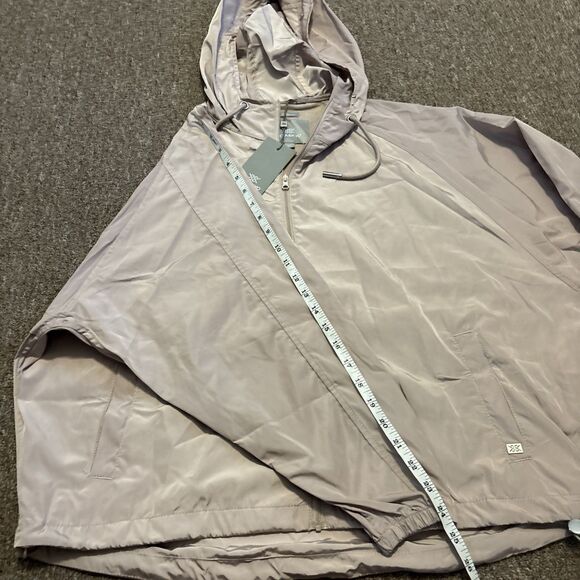 Soia & Kyo Women's Jacket Size S/M Pink Oaklynn Windbreaker Hood Vented Soia Kyo - Picture 9 of 11